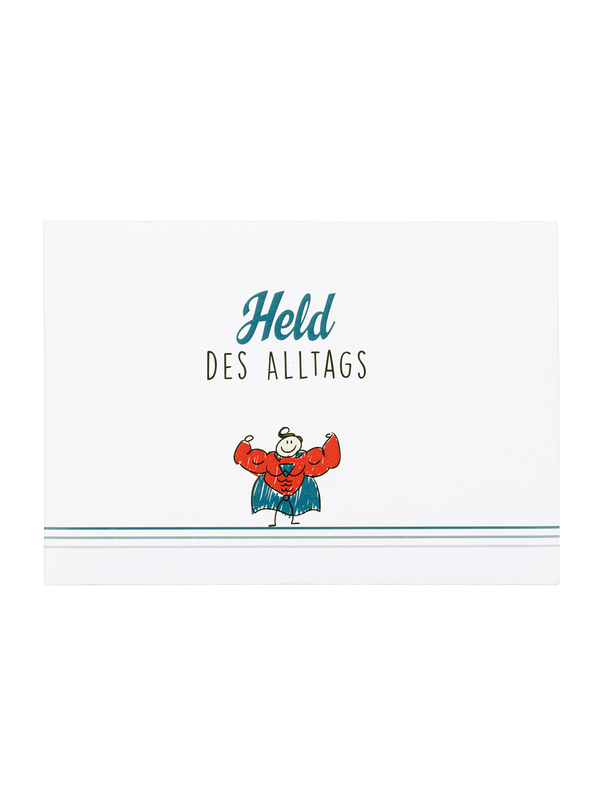 Postkarte mit Sonnenblumensamen - Held des Alltags0