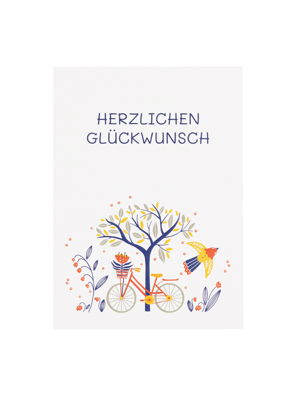 Postkarte mit Sonnenblumensamen - Glückwunsch1