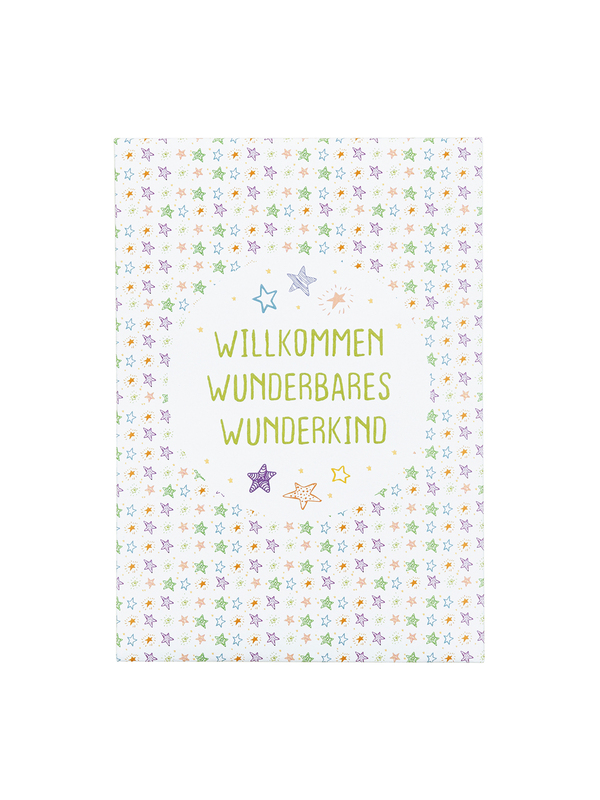 Postkarte mit Sonnenblumensamen - Wunderbares Wunderkind0