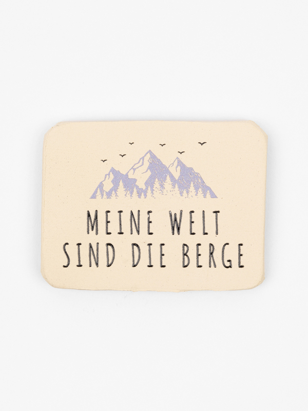 Magnet aus Ton - Meine Welt sind die Berge0