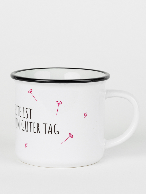 Keramiktasse mit Rand – Heute ist ein guter Tag0