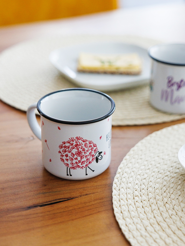 Keramiktasse mit Rand – Heute ist ein guter Tag2