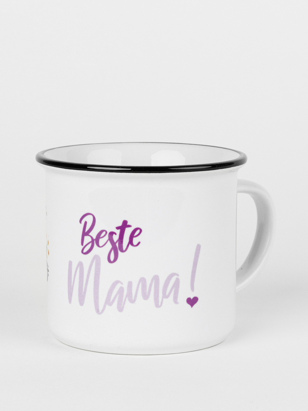 Keramiktasse mit Rand – Beste Mama2