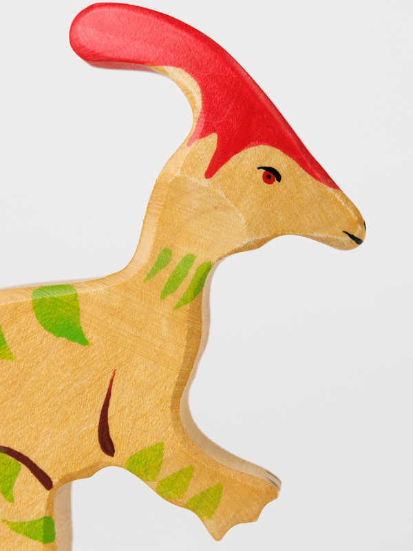 Dinosaurier Spielzeug aus Holz – Parasaurolophus1