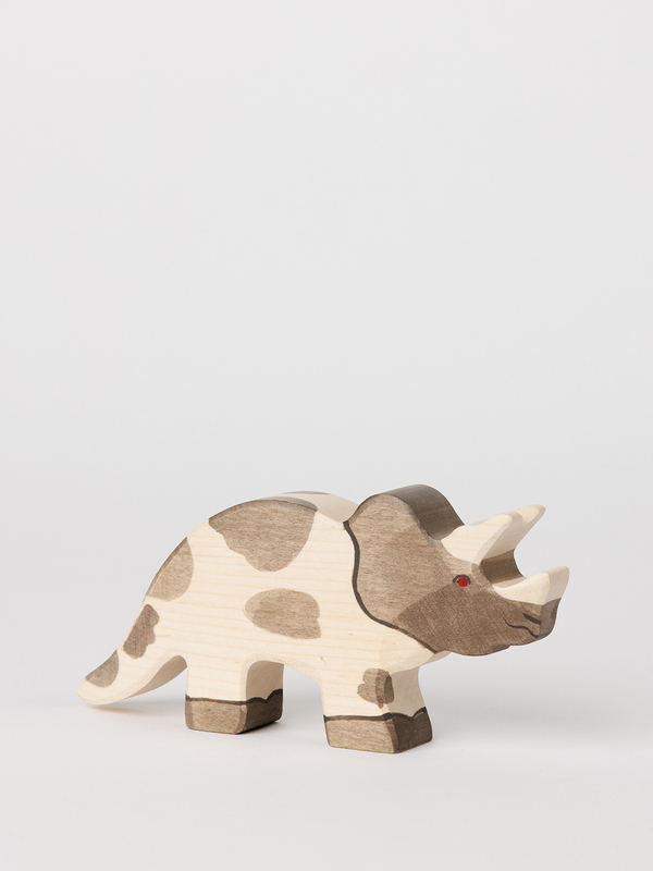 Dinosaurier Spielzeug aus Holz – Triceratops1