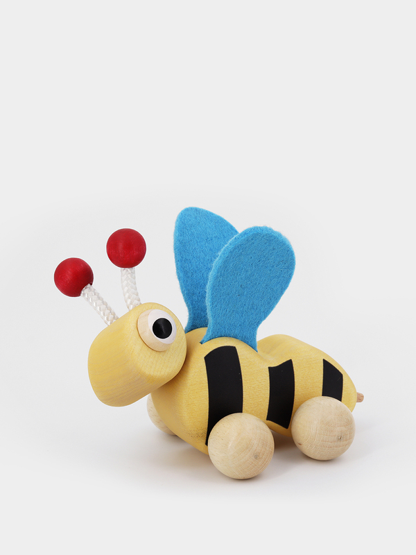 Holzspielzeug - Rolltier Biene0