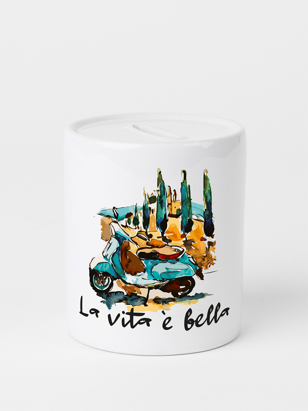 Spardose aus Keramik – La vita è bella0