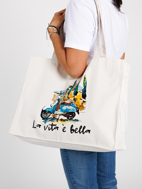 Große Stofftasche - La vita è bella0