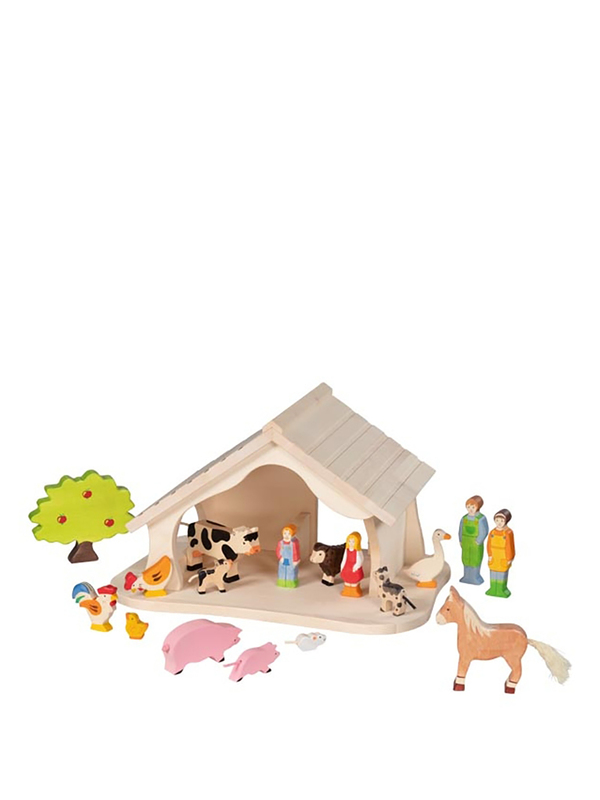 Bauernhof Spielzeug aus Holz1