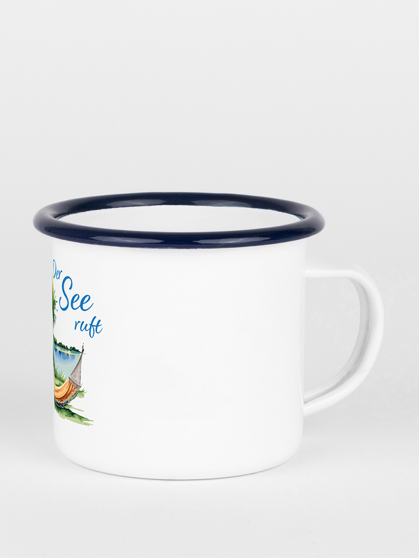 Emailletasse - Der See ruft1