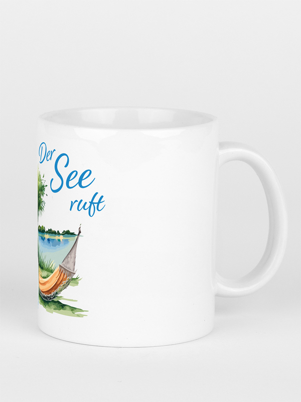 Keramiktasse - Der See ruft1