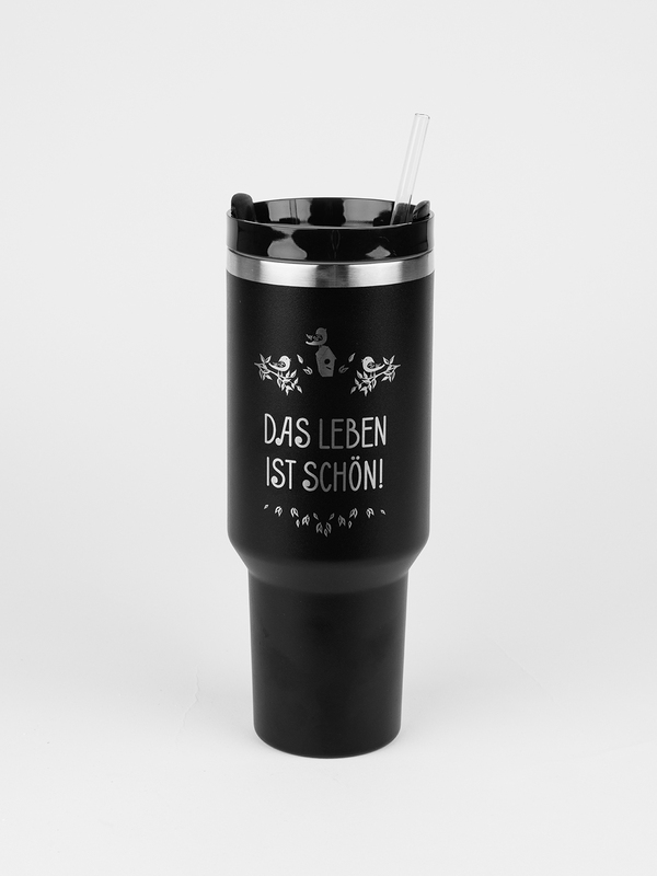 Edelstahl Thermobecher – Das Leben ist schön0