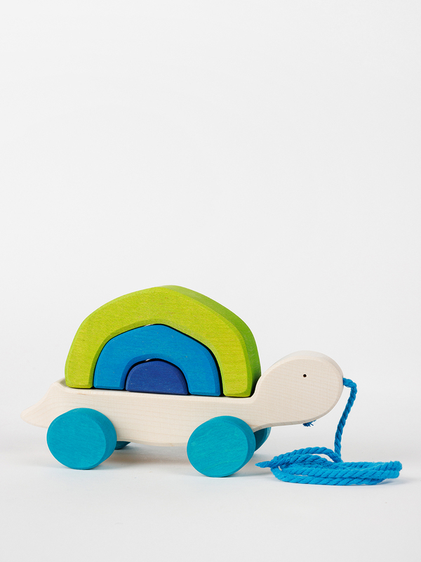Nachziehspielzeug aus Holz – Schildkröte Tortuga0