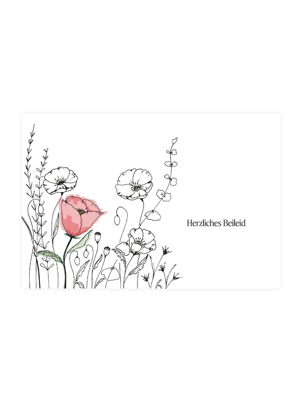 Trauerkarte - Herzliches Beileid1