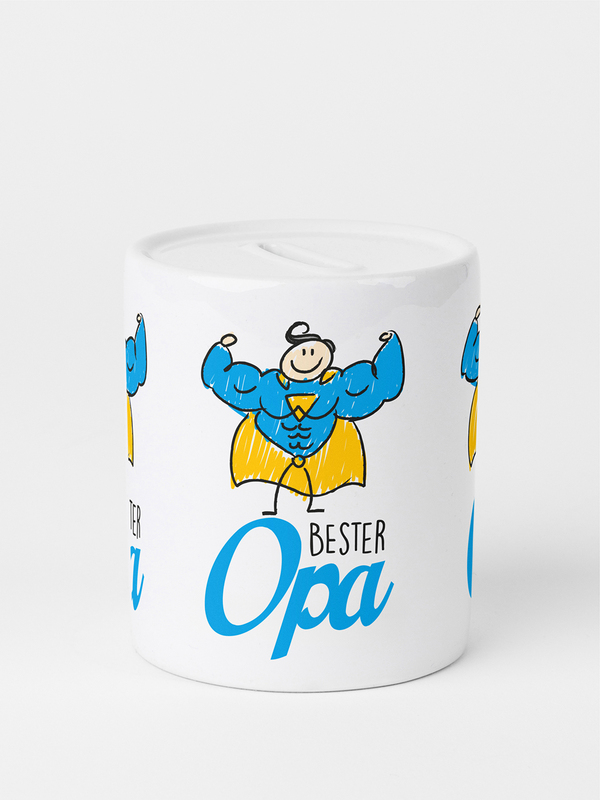 Spardose aus Keramik - Bester Opa0