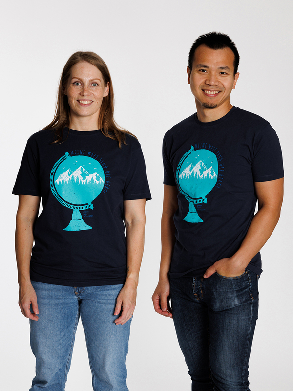Bio Basic T-Shirt – Meine Welt sind die Berge0