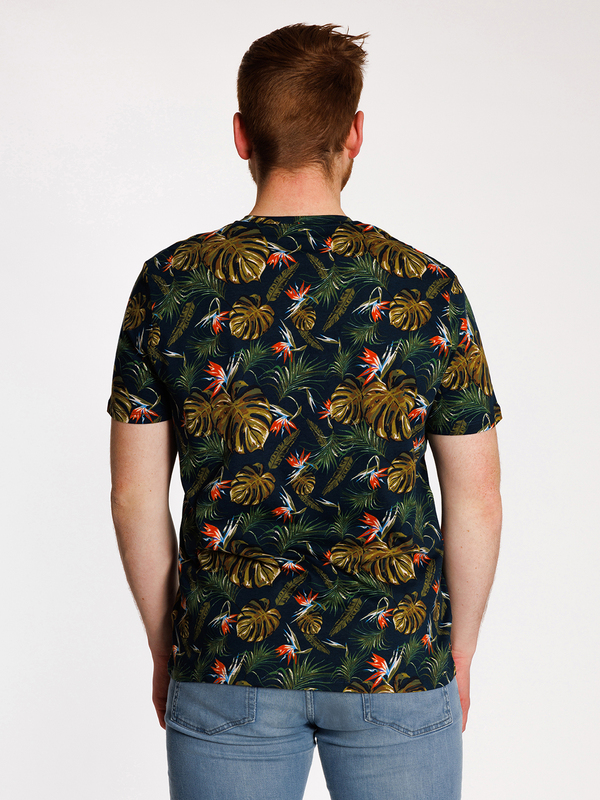T-Shirt aus Bio-Baumwolle mit Tropenmuster1