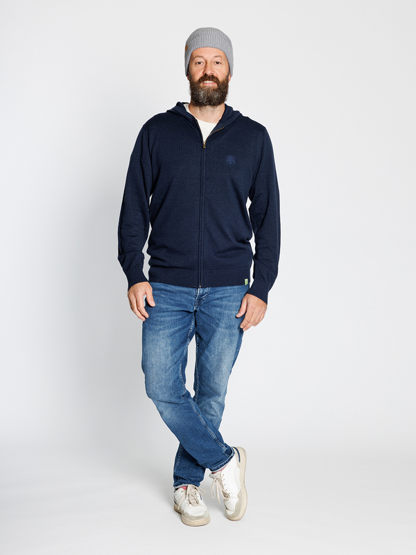Strickjacke mit Kapuze - L3