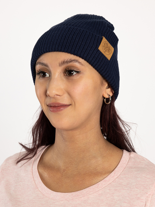 Strickmütze mit Umschlag0