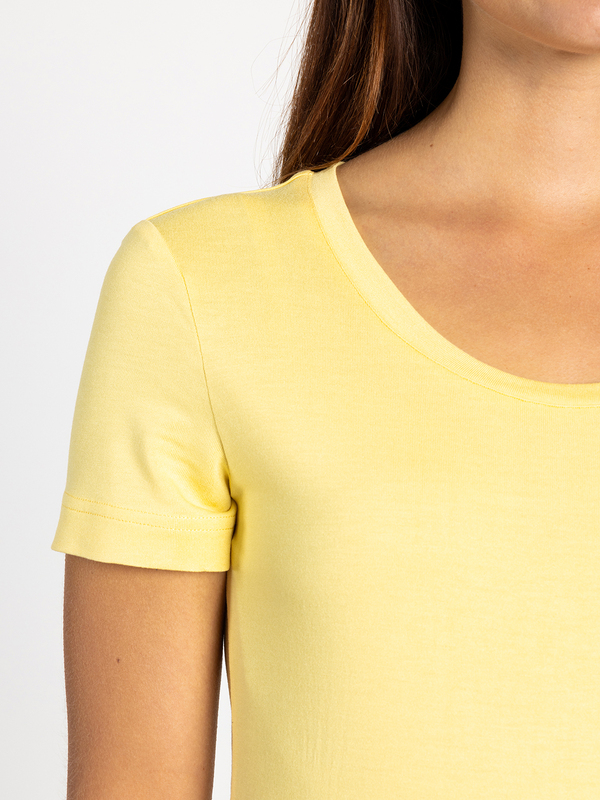 T-Shirt aus TENCEL™ Modal - Gelb3 Vorschau
