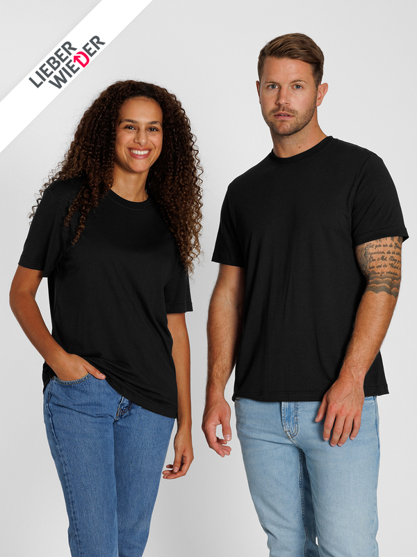 Buchenholz Freizeit T-Shirt aus Tencel Modal0