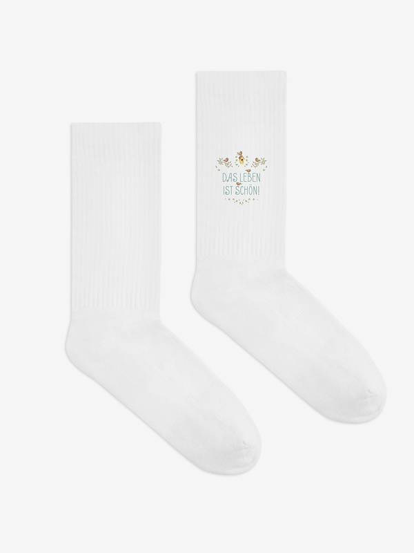 Tennissocken – Das Leben ist schön0